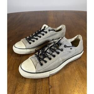 Converse John Varvatos Frost Gray Low Top Canvas Shoes Men's 9.5 W 11.5 142949C